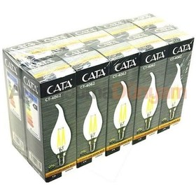 Resim Cata 4w Led Filament Kıvrık Buji Ampul Ct 4062 Gün Işık 10 Lu Paket 