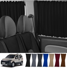 Resim Oto Pandami Fiat Fiorino 2007+ Uyumlu Siyah Raylı Oto Perde Takımı 