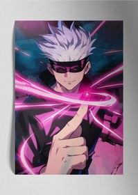 Resim Satoru Gojo Jujutsu Kaisen - Metal Poster Tablo 