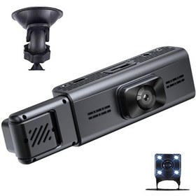 Resim Teltree Araba Sürücü Kaydedici 3 Kameralı Ön-arka-iç 3.16 İnç Ekran 1080p Full Hd Gece Görüşü 170 Geniş Açı Telefon İle İzleme 