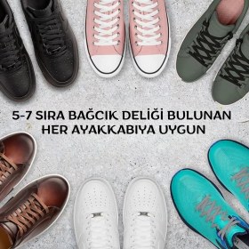 Resim palwin Exclusive 120 cm Ayakkabı Bağcığı, Yassı Çift Katmanlı Örgülü Nike Adidas Vans Için Bağcık 