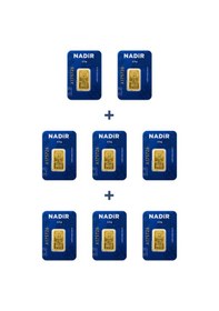 Resim Nadir Gold 24 Ayar 20 Gram Külçe Altın 8 Adet 2,5 Gram Külçe Altın 