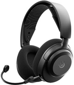 Resim SteelSeries Arctis Nova 3P Wireless Siyah Gaming Kulaklık - Mobil Uygulama ile Kontrol - 40 Saat Pil Ömrü PS5, PS4, PC, Switch, Mobil Uyumlu 