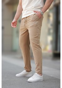 Resim Madmext Camel Regular Fit Erkek Pantolon E6572 