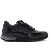 Resim Men's Black Lace-up Leather Sneaker Derimod
