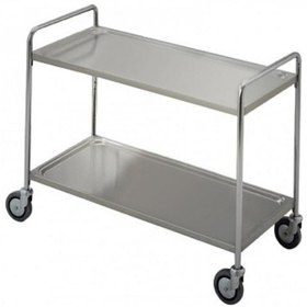 Resim Professional 2 Katlı Servis Arabası, İtme Kollu 900 Mm STR902WH 