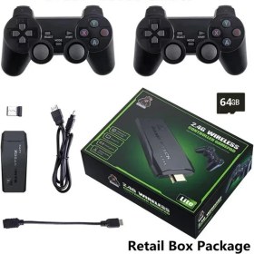 Resim Zoli Oyun Konsolu 2.4g Kablosuz Çift Kol Nostaljik Oyunlar 4k Game Stick 10.000 Oyun Retro Atari 