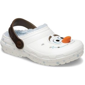 Resim Crocs Frozen Olaf Lined Cls Clg K Beyaz Çocuk Terlik-10165 BEYAZ 