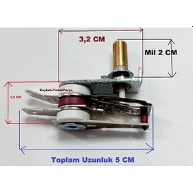 Resim Schafer Tost Makinesi Termostat , Mil Uzunluğu 2 Cm 220 V - 250 Otomatik 