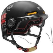 Resim Maoyaya Retro Harley Davidson Yarım Kask 3c Siyah Hafif Motosiklet Kaskı Siyah 