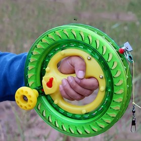 Resim 200m Kompakt Uçurtma Makinesi Rahat Tutuşlu - Dayanıklı ABS, Renkli Tasarım Açık Hava Eğlencesi İçin - Paskalya Kutlamaları İçin İdeal, Uçurtma Aksesuarları 