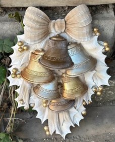 Resim Handmade 3D New Year’s Bell Decor, Christmas Wall Bell Ornament, Holiday Bells Decoration - Object-9 