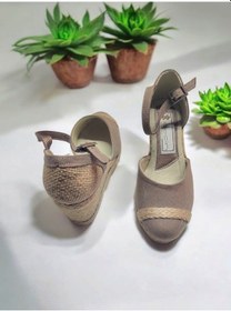 Resim Keten Hasır Ayakkabı Vizon 