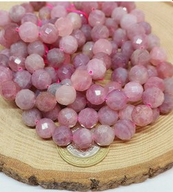 Resim Madagaskar Pembe Kuvars Taşı Royal Quality Faset Kesim Dizi 10mm Çok REnkli 