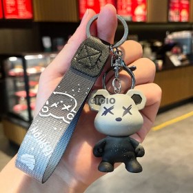 Resim Silver1 Iyi Şanslar Bebek Sevimli Karikatür Peluş Bebek Çanta Kolye Kız Öğrenci Bebek Asılı Anahtar (Yurt Dışından) 