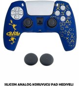 Resim DeadSkull PS5 Dualsense Koruyucu Silikon Kılıf + Analog Silikon Koruyucu 