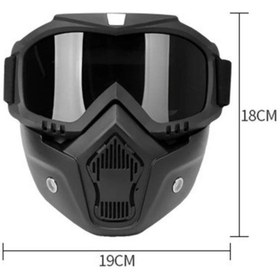 Resim ebakbak Cross Motosiklet Bisiklet Gözlüğü Açık Kask Maskesi Süngerli Bant Lastikli Jet Maske Siyah Cam 