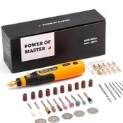 Resim Hilda 46 Parça Şarjlı Mini Matkap Zımpara Kesme Delme Alet Seti 