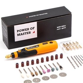 Resim Hilda 46 Parça Şarjlı Mini Matkap Zımpara Kesme Delme Alet Seti 