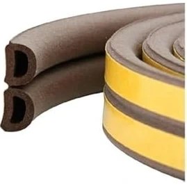 Resim Asseds Store 2'li Kauçuk Kapı ve Pencere Izolasyon Bandı/fitili Çiftli 5x2 10 Metre Kahve Renk 