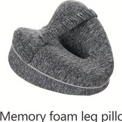 Resim Yumuşak Bacak Yastığı ile Kayış - Solunabilir Kılıf, Yan Uyuyucular İçin İdeal, Gri, Gökyüzü Mavisi, Pembe, Yan Uyuyucu Yastığı | Ergonomik Tasarım | Polyester Kılıf 