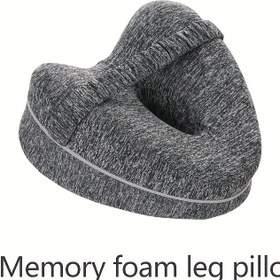 Resim Yumuşak Bacak Yastığı ile Kayış - Solunabilir Kılıf, Yan Uyuyucular İçin İdeal, Gri, Gökyüzü Mavisi, Pembe, Yan Uyuyucu Yastığı | Ergonomik Tasarım | Polyester Kılıf 