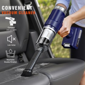 Resim CascadeVac Taşınabilir Kablosuz Elektrikli Süpürge, Çatlak Aracı ile, USB Şarj Edilebilir Lityum Pil, Plastik Malzeme, Ev, Ofis, Mutfak Temizliği için İdeal, Elektrikli Temizlik 