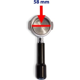 Resim Vodinox Cafe Bar Barista Ekipmanları Kahve Espresso Tamper Temper Inox Paslanmaz Ahşap Saplı 58 mm 