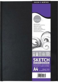 Resim Daler Rowney Soft White Sert Kapak Çizim Defteri 54 Yaprak 100G A 
