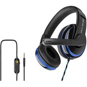 Resim OVLENG OV-P4 USB HeadPhone for PC and PlayStation Blue, Kablolu kulaklık 