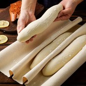 Resim Premium Kalın Kanvas Ekmek Mayalama Bezi - Fransız Baget ve Ekmekleri için Mükemmel, Mutfak & Yemek Odası Temel Gereç 