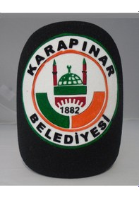 Resim Yuvarlak Mikrofon Süngerine Logo Baskısı 