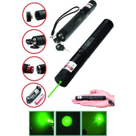 Resim Şarjlı Yeşil Lazer Pointer 100 Mw (5264) 