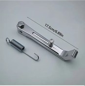 Resim Motion003 Kısa Ayarlanabilir Alüminyum Moto Kickstand - Dayanıklı Yaylı Yan Sehpa 