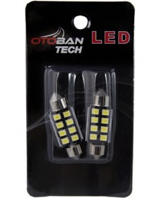 Resim OTOBAN Oto Plaka-tavan Sofit Led 8 Çip (SMD) 36 Mm Canbus 12 V Beyaz 