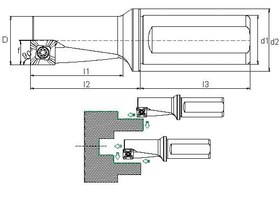 Resim U-Drill - TGTC SMCR/L XCMT (TGTC Elmasa Uygundur) 