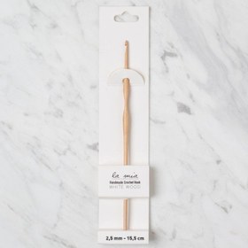 Resim La Mia Whitewood 2.5 mm 15.5 cm Ahşap Yün Tığ 