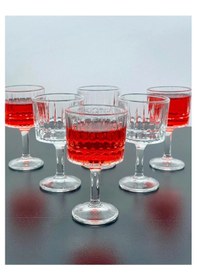 Resim 6 Kişilik Cam Ayaklı Pinterest Kahve Yanı Bardağı Bardak 50ml 
