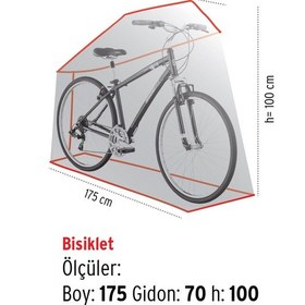 Resim Homaks Bisiklet Koruma Örtüsü Şeffaf 