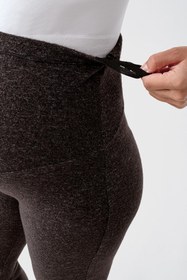 Resim Ayarlanabilir Yüksek Bel Esnek Yumuşak Dokulu Viskoz Karışımlı Hamile Pantolonu HP02 - Bordo / L 