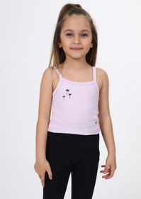 Resim Toontoy Kız Çocuk Baskılı Kare Yaka Basic Atlet 