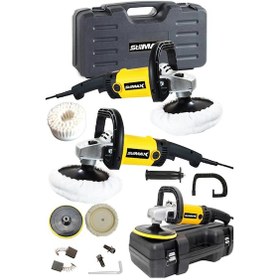 Resim Stilmax Profesyonel SPL1400 6 Kademeli 1400 W 180 MM Devir Ayarlı Pasta Cila Polisaj Makinesi + Fırça 