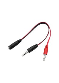 Resim 2 Erkek 1 Dişi 3.5mm Kulaklık Mikrofon Ayırıcı 