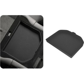 Resim Parallax Altlık Arka Sıra Koltukları Silikon Alt Tepsi Kol Dayama Kutusu Beyaz (Yurt Dışından) 