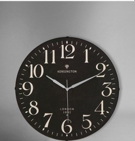 Resim Galaxy Exclucive Bombeli Cam Serisi Londra Desenli Sessiz Akar Duvar Saati 30 Cm Siyah 