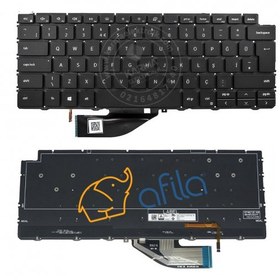 Resim Dell inspiron 7390 2-in-1 Notebook Klavye - Tuş Takımı / Siyah - TR - Backlit 