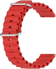Resim Microsonic Honor Magic Watch 2 46mm Kordon Ocean Band Kırmızı 