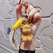 Resim Silver1 Zarif Sevimli Yün Anahtarlık Kitap Çantası Çekicilik Bebek Araba Anahtarlık Çekicilik (Yurt Dışından) 