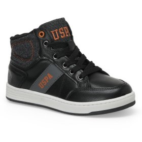 Resim LARTEX 1PR Siyah Erkek Çocuk High Sneaker U.S. Polo Assn.