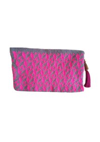 Resim El&Ma El Örgüsü Wayuu Clutch Çanta (32 cm x 20 cm) 